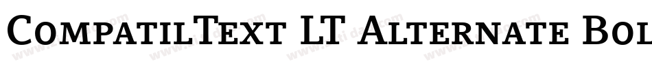 CompatilText LT Alternate Bold Small Caps字体转换